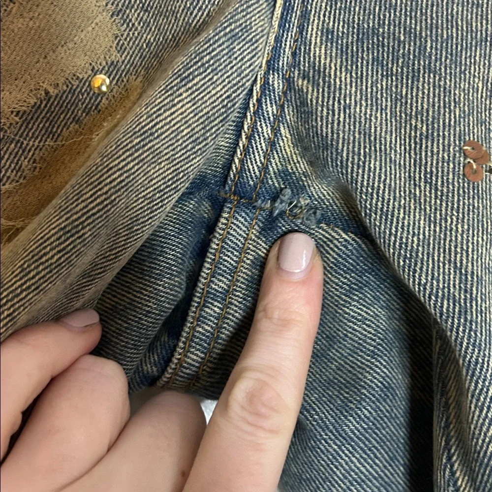 Vintage Y2K Upcycled Bohemian Jeans - Picture 5 of 9